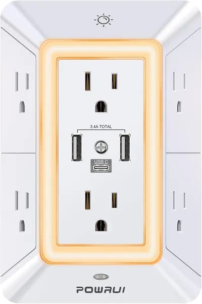 Upgrade Your Space with POWRUI 6-Outlet Extender Cover