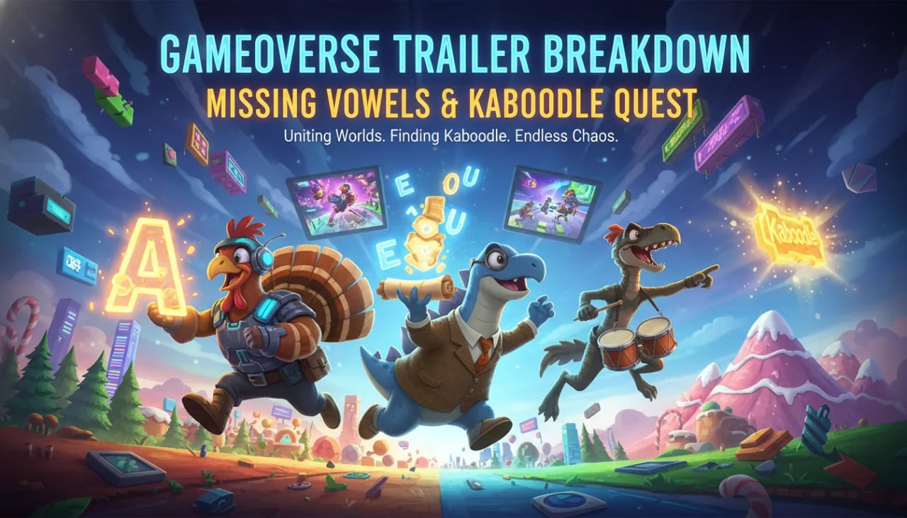 Gameoverse Trailer Breakdown: Missing Vowels & Kaboodle Quest Cover