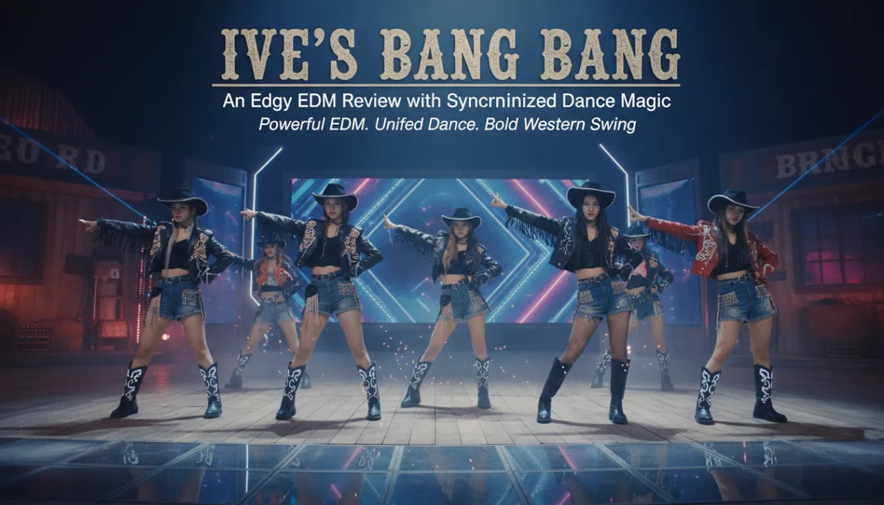 IVE's Bang Bang: An Edgy EDM Review with Synchronized Dance Magic Cover
