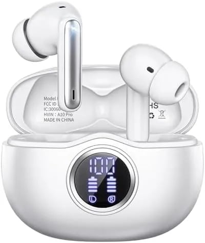 A10 Pro Wireless Earbuds: Sound, Sweatproof, Smart Cover
