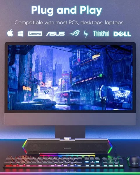 LENRUE G11: Stylish USB-Powered PC Speakers Now Cover