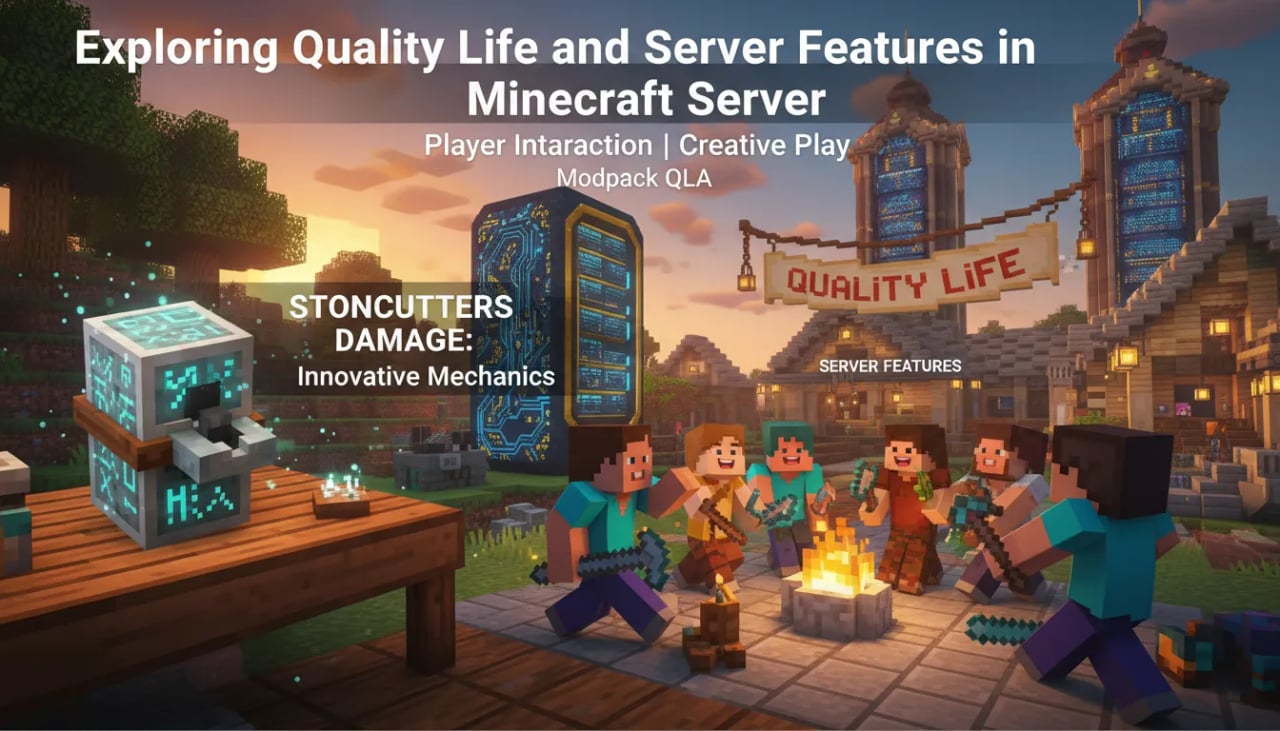 Exploring Quality Life and Server Features in Minecraft Server Cover